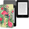 Kwmobile étui compatible avec amazon kindle paperblanc coque - étui à rabat magnétique tablette ereader similicuir - rose clair-