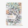 Kwmobile étui compatible avec amazon kindle paperblanc coque - étui à rabat magnétique tablette ereader similicuir - noir-blanc