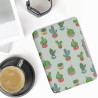 Kwmobile étui compatible avec amazon kindle paperblanc coque - étui à rabat magnétique tablette ereader similicuir - vert clair-