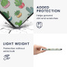 Kwmobile étui compatible avec amazon kindle paperblanc coque - étui à rabat magnétique tablette ereader similicuir - vert clair-