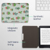 Kwmobile étui compatible avec amazon kindle paperblanc coque - étui à rabat magnétique tablette ereader similicuir - vert clair-