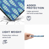 Kwmobile étui compatible avec amazon kindle paperblanc coque - étui à rabat magnétique tablette ereader similicuir - bleu-bleu c