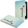 Kwmobile étui compatible avec amazon kindle paperblanc coque - étui à rabat magnétique tablette ereader similicuir - bleu-turquo