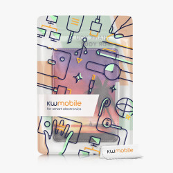 Kwmobile étui compatible avec amazon kindle paperblanc coque - étui à rabat magnétique tablette ereader similicuir - rose clair-