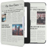Kwmobile étui compatible avec amazon kindle paperblanc coque - étui à rabat magnétique tablette ereader similicuir - multicolore