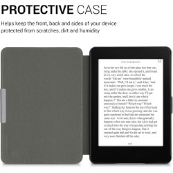 Kwmobile étui compatible avec amazon kindle paperblanc coque - étui à rabat magnétique tablette ereader similicuir - multicolore