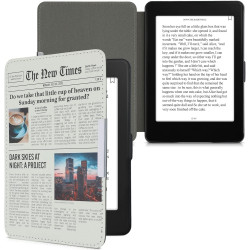 Kwmobile étui compatible avec amazon kindle paperblanc coque - étui à rabat magnétique tablette ereader similicuir - multicolore