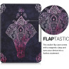 Kwmobile étui compatible avec amazon kindle paperblanc coque - étui à rabat magnétique tablette ereader similicuir - fuchsia-ant