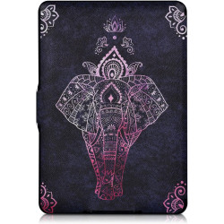Kwmobile étui compatible avec amazon kindle paperblanc coque - étui à rabat magnétique tablette ereader similicuir - fuchsia-ant