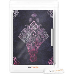 Kwmobile étui compatible avec amazon kindle paperblanc coque - étui à rabat magnétique tablette ereader similicuir - fuchsia-ant