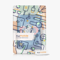 Kwmobile étui compatible avec amazon kindle paperblanc coque - étui à rabat magnétique tablette ereader similicuir - bleu clair-