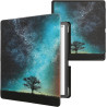 kwmobile Étui Compatible avec Amazon Kindle Scribe (2022/2024) Coque - Étui à Rabat magnétique Tablette eReader Similicuir - Ble