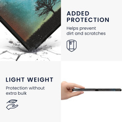 kwmobile Étui Compatible avec Amazon Kindle Scribe (2022/2024) Coque - Étui à Rabat magnétique Tablette eReader Similicuir - Ble