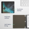 kwmobile Étui Compatible avec Amazon Kindle Scribe (2022/2024) Coque - Étui à Rabat magnétique Tablette eReader Similicuir - Ble