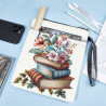 craspire Pochette de Livre à Fleurs Couvertures de Livres à Motifs Floraux pour Livres de Poche Tissu Lavable Motifs de Livres B