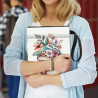 craspire Pochette de Livre à Fleurs Couvertures de Livres à Motifs Floraux pour Livres de Poche Tissu Lavable Motifs de Livres B