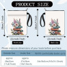 craspire Protège Livre avec Fermeture Éclair Motifs Floraux Rétro Bohème Couverture de Livre pour Livres de Poche Tissu Lavable 