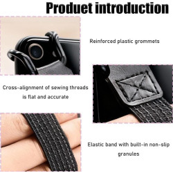 Dragonne pour Tablet Anti-Dérapante Bande de Maintien Universelle pour Tablette PC & Liseuse Utilisation à Une Main Sangle de Po