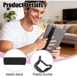 Dragonne pour Tablet Anti-Dérapante Bande de Maintien Universelle pour Tablette PC & Liseuse Utilisation à Une Main Sangle de Po