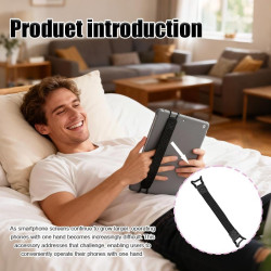 Dragonne pour Tablet Anti-Dérapante Bande de Maintien Universelle pour Tablette PC & Liseuse Utilisation à Une Main Sangle de Po
