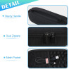 Bovke étui de transport pour haut-parleur bleutooth portable beats pill 2024, étui de protection avec rembourrage en mousse et p