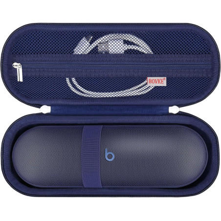 Bovke boîtier de transport dur pour beats pill haut-parleur bleutooth portable, porte-étui de voyage protecteur avec doublure en