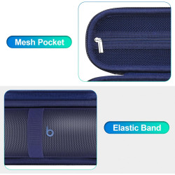 Bovke boîtier de transport dur pour beats pill haut-parleur bleutooth portable, porte-étui de voyage protecteur avec doublure en