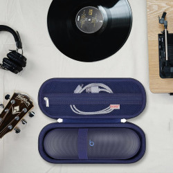 Bovke boîtier de transport dur pour beats pill haut-parleur bleutooth portable, porte-étui de voyage protecteur avec doublure en