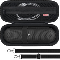 BOVKE Housse de Transport Compatible avec Beats Pill (2024 Release), Housse pour Enceinte sans Fil Beats Pill avec Pochette File