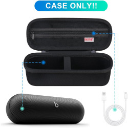 BOVKE Housse de Transport Compatible avec Beats Pill (2024 Release), Housse pour Enceinte sans Fil Beats Pill avec Pochette File