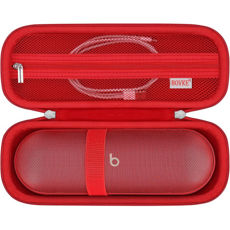 Bovke valise compatible avec pill sans fil bleutooth haut - parleur pill portable haut - parleur stand pochette avec maille supp