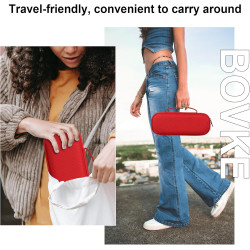 Bovke valise compatible avec pill sans fil bleutooth haut - parleur pill portable haut - parleur stand pochette avec maille supp
