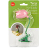 Balvi Lampe de Lecture Tulip Couleur Rose Lampe Flexible en Forme de Tulipe avec Clip pour Lire la Nu