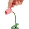 Balvi Lampe de Lecture Tulip Couleur Rose Lampe Flexible en Forme de Tulipe avec Clip pour Lire la Nu