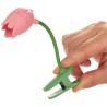 Balvi Lampe de Lecture Tulip Couleur Rose Lampe Flexible en Forme de Tulipe avec Clip pour Lire la Nu