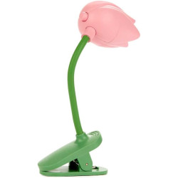 Balvi Lampe de Lecture Tulip Couleur Rose Lampe Flexible en Forme de Tulipe avec Clip pour Lire la Nu