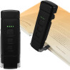 Qumox Lampe de Lecture Rechargeable USB – Clip Flexible, 3 Températures de Couleur, 5 Niveaux de Luminosité, Lampe LED Portable 