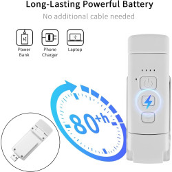 Qumox Lampe de Lecture Rechargeable USB – Clip Flexible, 3 Températures de Couleur, 5 Niveaux de Luminosité, Lampe LED Portable 
