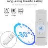 Qumox Lampe de Lecture Rechargeable USB – Clip Flexible, 3 Températures de Couleur, 5 Niveaux de Luminosité, Lampe LED Portable 