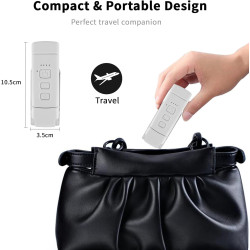 Qumox Lampe de Lecture Rechargeable USB – Clip Flexible, 3 Températures de Couleur, 5 Niveaux de Luminosité, Lampe LED Portable 