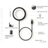 Bily Lampe de Lecture Vert Kaki, LED avec 3 intensités d'éclairage, Ultra légère, Fonctionne sans Batterie ni Piles, Branchement
