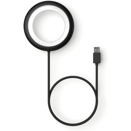 Bily Lampe de Lecture LED Nomade Noire - 3 Niveaux de Luminosité, sans Batterie ni Piles, Lampe USB Compacte Portable pour Lectu