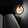 Bily Lampe de Lecture LED Nomade Noire - 3 Niveaux de Luminosité, sans Batterie ni Piles, Lampe USB Compacte Portable pour Lectu