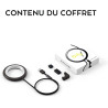 Bily Lampe de Lecture LED Nomade Noire - 3 Niveaux de Luminosité, sans Batterie ni Piles, Lampe USB Compacte Portable pour Lectu