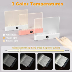 Lampe De Lecture, éCran Plat Intelligent Led Lampe Lecture,Lumiere Livre Multifonctionnel,Chargement Usb Avec Fonction Minuterie