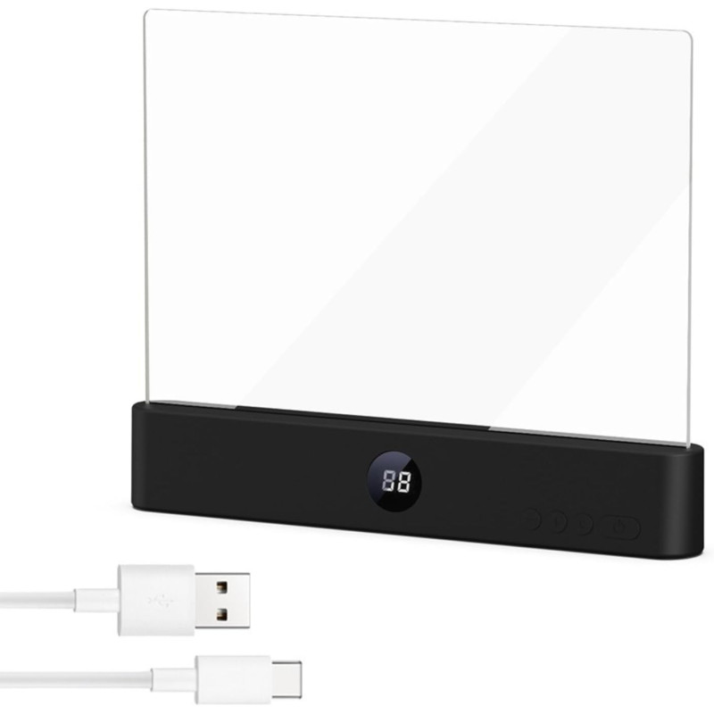 Lampe De Lecture, éCran Plat Intelligent Led Lampe Lecture,Lumiere Livre Multifonctionnel,Chargement Usb Avec Fonction Minuterie