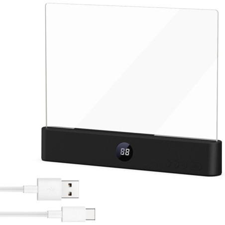 Lampe De Lecture, éCran Plat Intelligent Led Lampe Lecture,Lumiere Livre Multifonctionnel,Chargement Usb Avec Fonction Minuterie