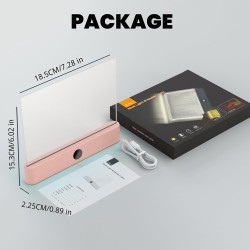 Lampe De Lecture, éCran Plat Intelligent Led Lampe Lecture,Lumiere Livre Multifonctionnel,Chargement Usb Avec Fonction Minuterie