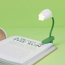 Balvi Lampe de Lecture Tulip Couleur Blanc Lampe Flexible en Forme de Tulipe avec Clip pour Lire la n