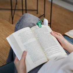 Balvi Lampe de Lecture Tulip Couleur Blanc Lampe Flexible en Forme de Tulipe avec Clip pour Lire la n